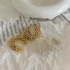 Korean Retro Metal Ball Ear Cuff Earrings for Women - Unique, Versatile, and Stylish Design