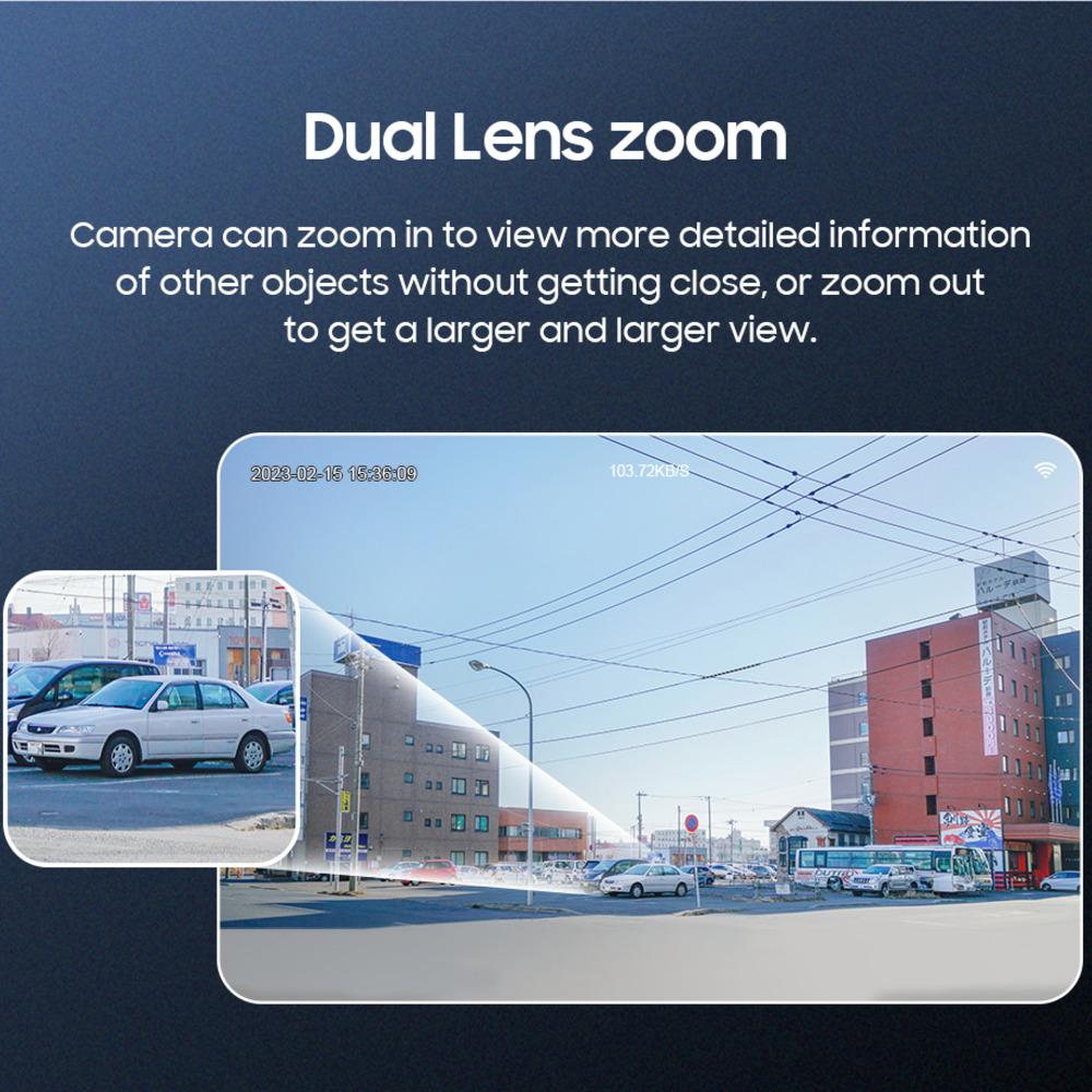 4K Solar Charge 8MP HD IP Camera 4G PTZ Dual Lens 12X Zoom Outdoor Waterproof Security CCTV Cam WIFI Surveillance Camera