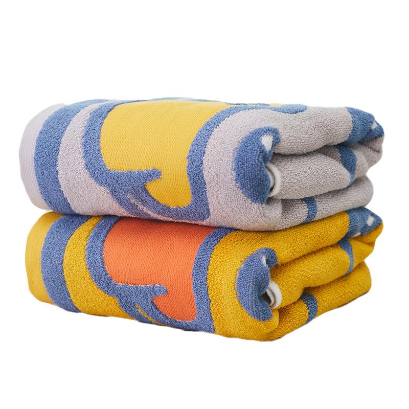 2pcs Pure Cotton Towel for Face Washing Household Water-absorbent Lint-free Long-staple Cotton Bath Towel New Face Wash Towel