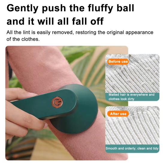 Electric Fabric Shaver USB Rechargeable 6-Leaf Blades Sweater Defuzzer Cordless Clothes Lint Remover Portable Fuzz Pills Trimmer