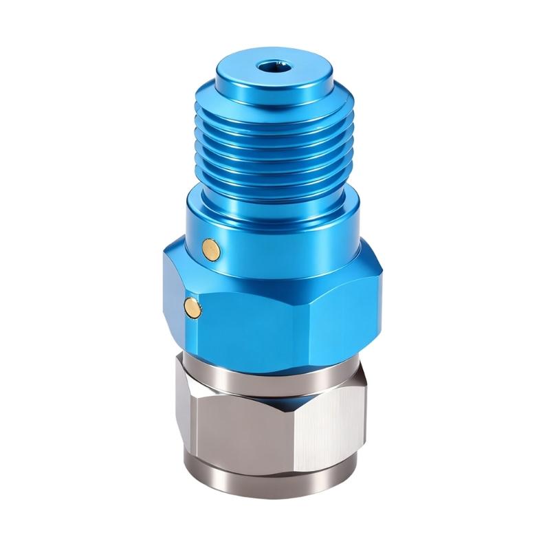 Aluminum High Hardness Airless Sprayer Adapter Quick Connect 360 Degree Rotatable Rotatable Sprayer Connector Leakproof 1