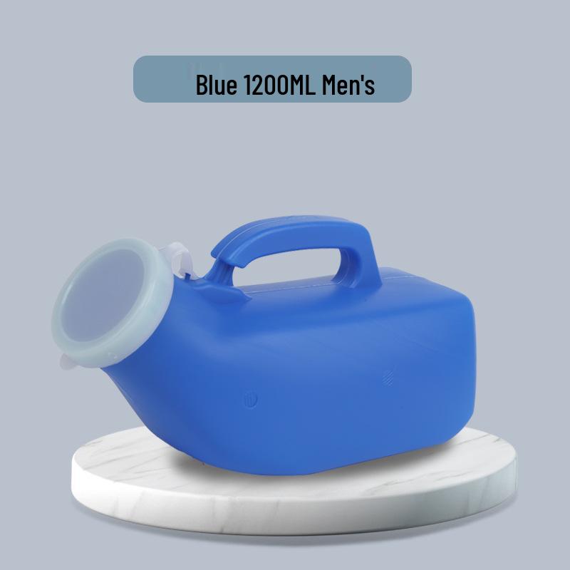 Portable Women's Urinal with Lid - Soft Mouth, Handheld Night Pot for Home Use