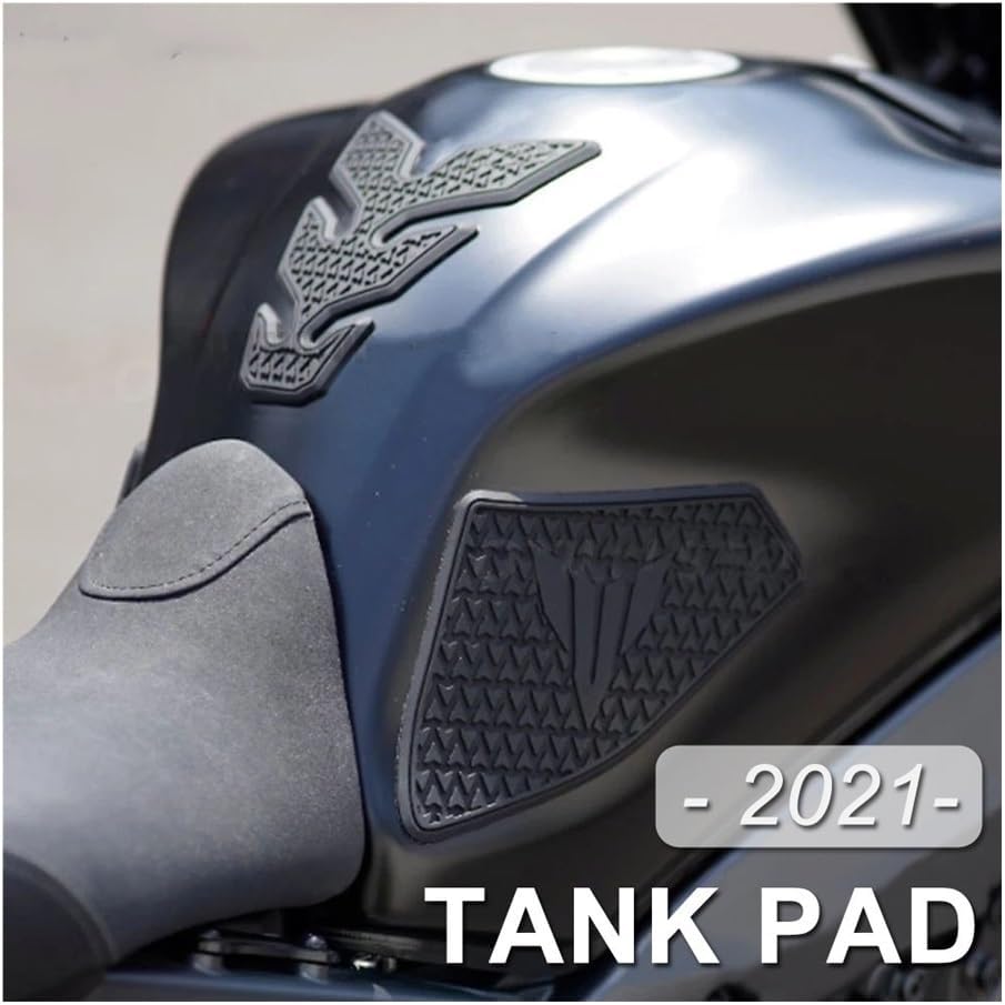 Tank pad for Yam&aha MT-09 MT09 MT 09 2021 2022 2023 Motorcycle Non-Slip Side Fuel Tank Pad Stickers Rubber Sticker, A Set