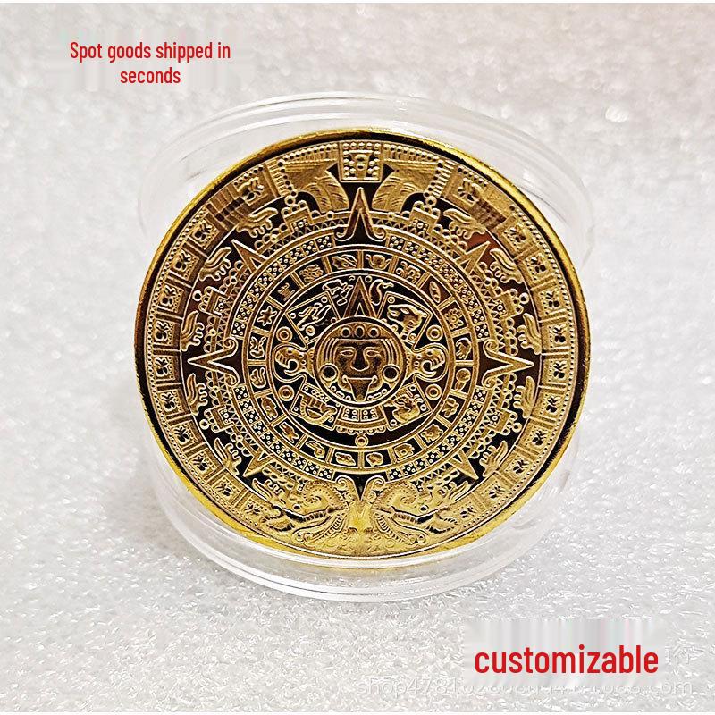 

Коллекционная монета «Пирамида солнечных часов майя» – Памятная монета иностранной валюты золотой