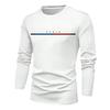 Spring Men's,Men's Letter Printing,Men's Long Sleeve,Trendy Round Neck New Casual T-Shirt