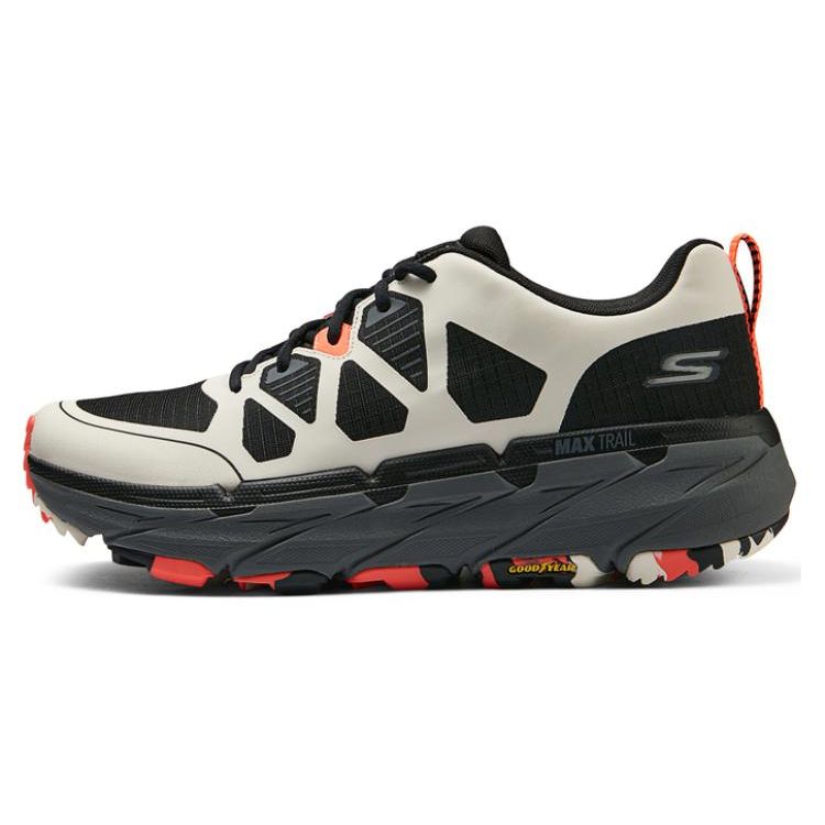 Skechers Trail Running Low Cut Hiking Shoes Women Hiking Shoes Black White 129151C-BKWR 36