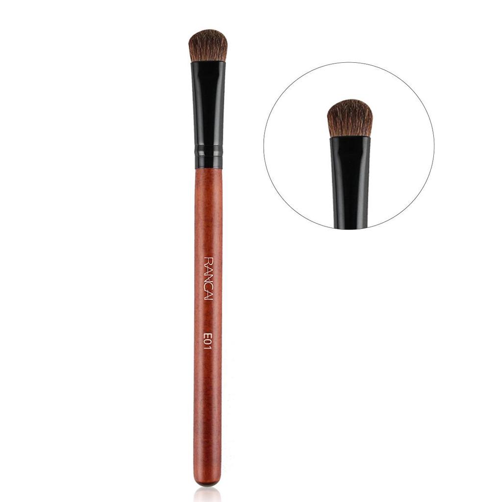 Tragbarer reiner Pferdehaar Lidschatten Verblenderpinsel - Große weiche Borste für Augen-Make-up