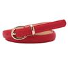 Elegant Synthetic Leather Waist Belt With Metal Buckle For Office And Casual Outfits