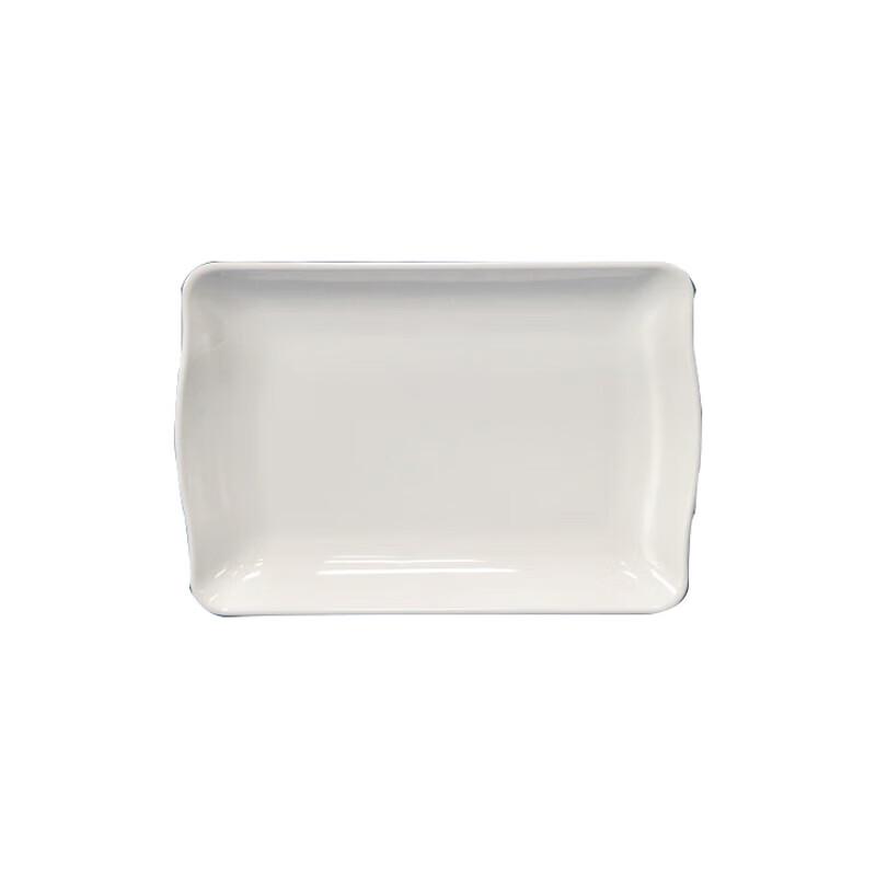 Huí Huáng 12-inch Rectangular Melamine Serving Plate