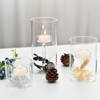 1Pc European-styleins Candlestick Light Stand Wedding Decoration Candle Holder Clear Glass