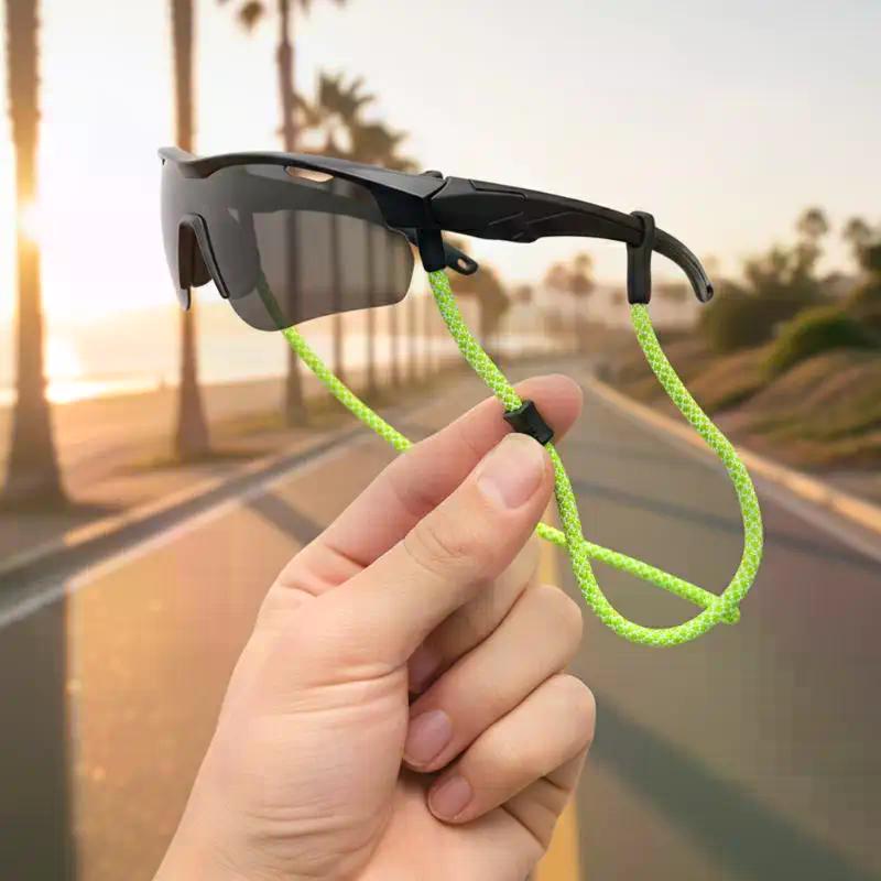 Adjustable Eyewear Cord Non Slip Sunglasses Chain Reflective Lanyard Strap for Active Lifestyle Men and Women