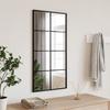 Vidaxl Wall Mirror, Black, 40X80 Cm, Rectangular, Iron