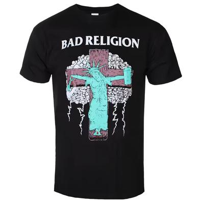 Old School Punk Streetwear T Shirt Bad Religion 1991 Tour Art Front Back Print Men Women Retro Hardcore Rock Band Short Sleeve