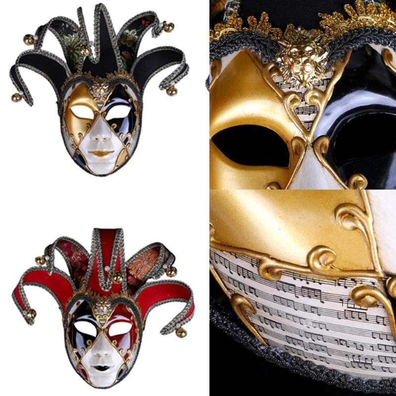 Masquerade Mask for Women Halloween Mask, Halloween Cosplay Eyemask Masquerade Full Face Mask Accsessory