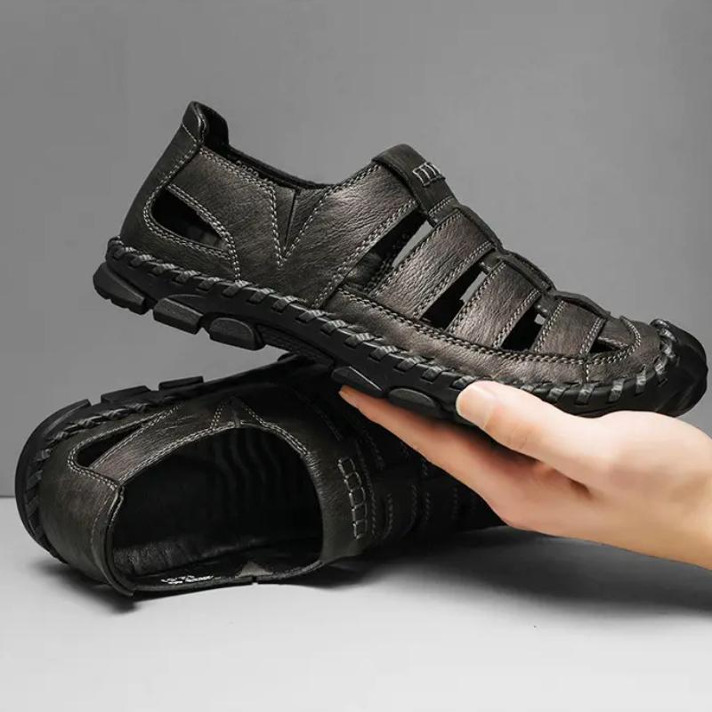 Roman Sewing Sandals Men Summer Light Weight Solid Color Slippers Retro Large Size Non Slip Shoes Sandalias Romanas Hombre