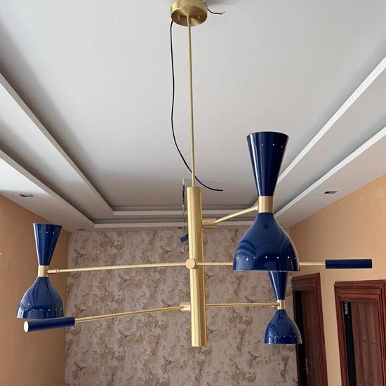 109.22 cm Brass Sputnik Chandelier Mid Century Modern Light Fixture Decorative Gift
