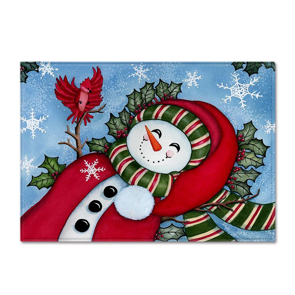 Living Room Carpet Merry Christmas Bedroom Floor Mat Doormat For Europe And The United States