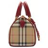 Burberry Borsa da Bowling Mini a Blocchi di Colore Borsa a Mano da Donna Archive-Beige Gem-Red 81162801