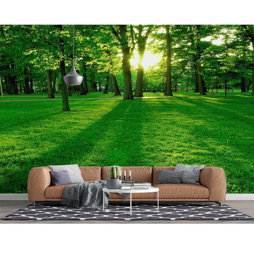 Fresh Nature Wallpaper Park Sunlight Wall Mural Bedroom Living Room Removable Mural Large Wallpaper