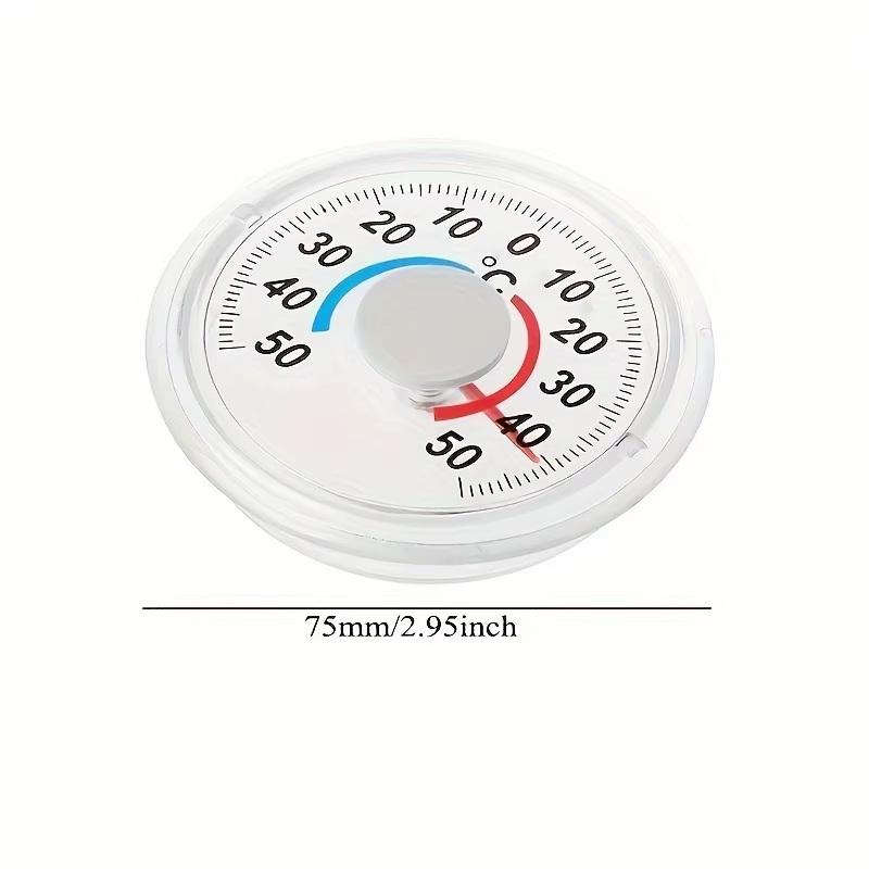 Batterieloses Zifferblatt-Thermometer für Innen- und Außenbereich, Fenster-Wandmontage, -50°C bis 50°C Temperaturanzeige, Geschenk für den Heim- und Bürogebrauch