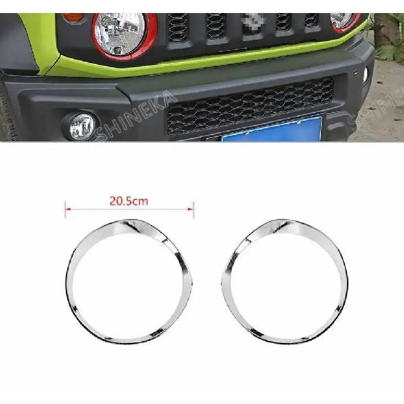 SHINEKA Auto Frontscheinwerfer Lampe Dekoration Abdeckung Aufkleber für Suzuki Jimny 2019 2020 2021 2022 2023 2024 Exterieur Zubehör
