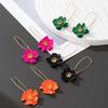 Elegant Multicolor Floral Earrings: Versatile and Fashion-Forward Korean & European Style