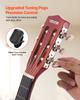 Classical Guitar, 780 mm, Wood Classical Guitar Starter Kit for Beginners, with Nylon Strings, Gig Bag, Strap, Tuner, Extra Strings, Picks, Capo,