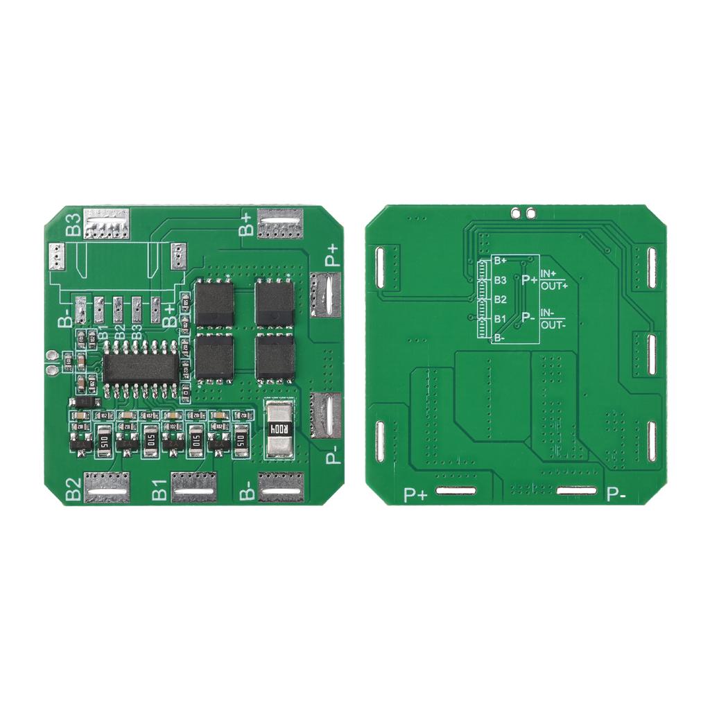 4S 20A 3.7V Li-ion Battery Protection Board BMS W/ Passive Balancing, Continuous 16A Output, Low Heat, Polymer Battery Pack