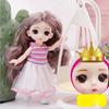 17 CM Mini Mobile 13 Bambole Snodate Ragazze Giocattolo 3D Grandi Occhi BJD Principessa Abiti Completi Collezione di Abiti Per Bambini Regalo bambola