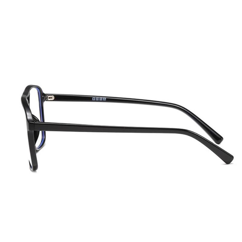 Square Finished Myopia Glasses Anti-Blue Light Big Frame Double Beam Myopes Lunettes Diopter 0 -0.5 -0.75 -1.0 -2.0 -2.5 T -6.0