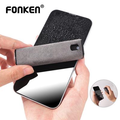 FONKEN Čistič obrazovky telefonu 2v1 Sprej Přenosný tablet Čistič obrazovky mobilního počítače Sada hadříků z mikrovlákna Čištění skla Ukládání artefaktů