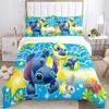 3Pcs Stitch Friends Adventure Bedding Sets For All Sizes New 3D Printed Bed Cover Comforter Duvet Cover Pillowcase Bedroom Decoration