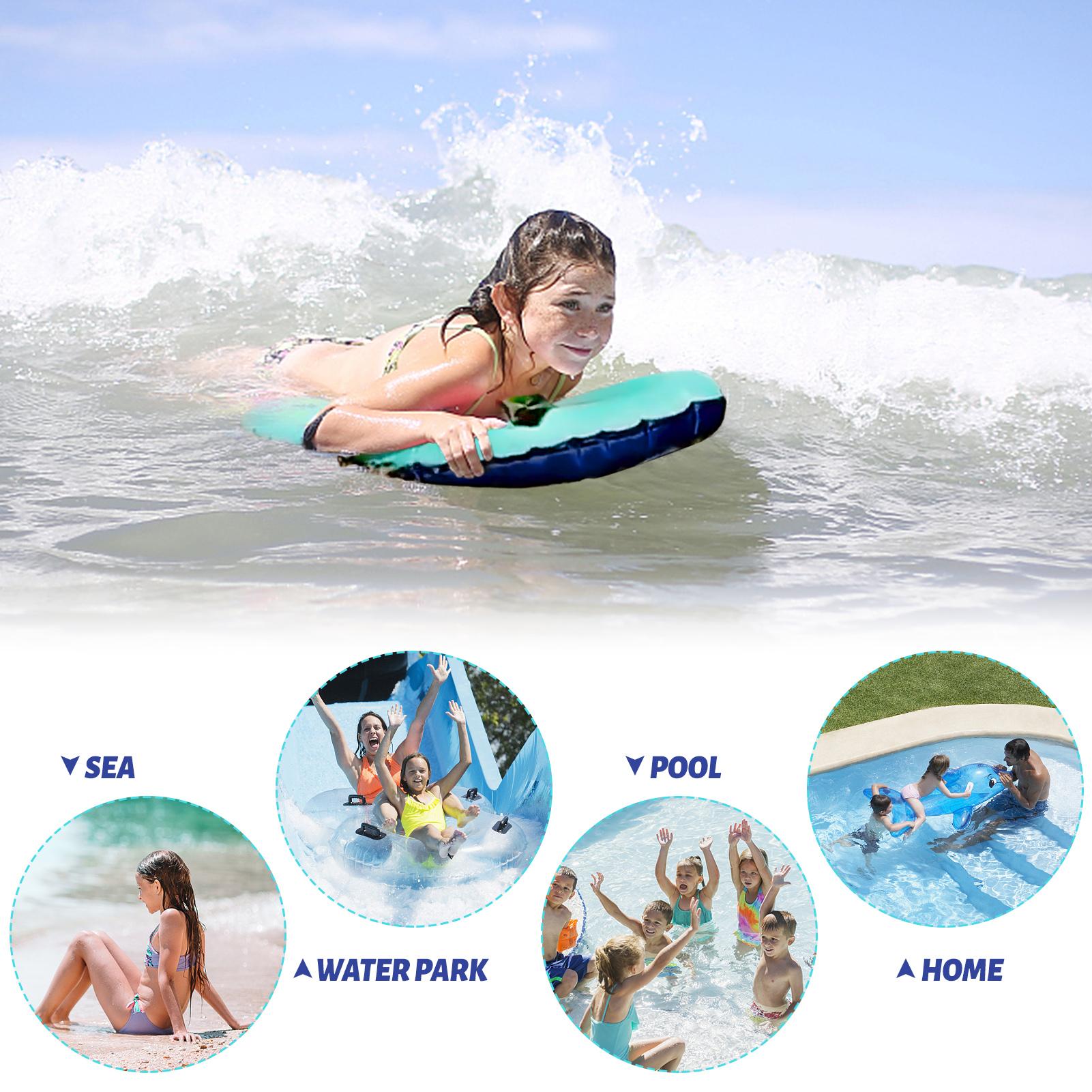 Aufblasbares Bodyboard Mit Griffen - Schwimmbrett Für Pool & Strand