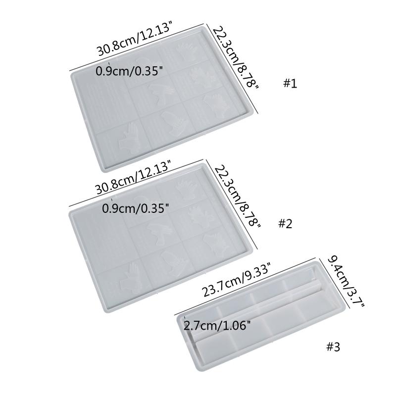 Personalized Epoxy Molds Hand Washing Method Square Silicone Mold for Epoxy Casting DIY Craft Home Table Decor Handmade