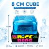 NeeDoh Niceberg 8CM Cube Stress Relief Sensory Toy Super Solid Squish Fidget Cube Cool Blue Relaxing Desk Toy Anxiety Relief Portable Gift for Kids
