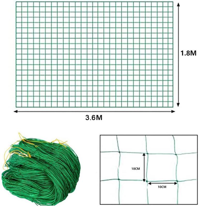 

Сетка для поддержки растений, садовая сетка для овощей, фруктов, сетка для восхождения, решетка для гороха и фасоли 1.8 x 3.6 M