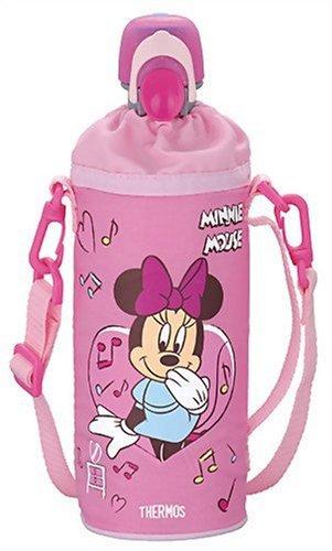 Thermos PET Bottle Cap & Cooler, Disney Minnie Mouse (for 500ml PET Bottles), Pink, RDI-500DS P