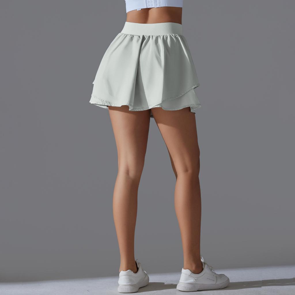 Cool Feeling, Sun Protection, Casual Tennis Skirt, Slimming, Sports Training, Inner Pocket, Anti Glare, Yoga And Fitness Skirt