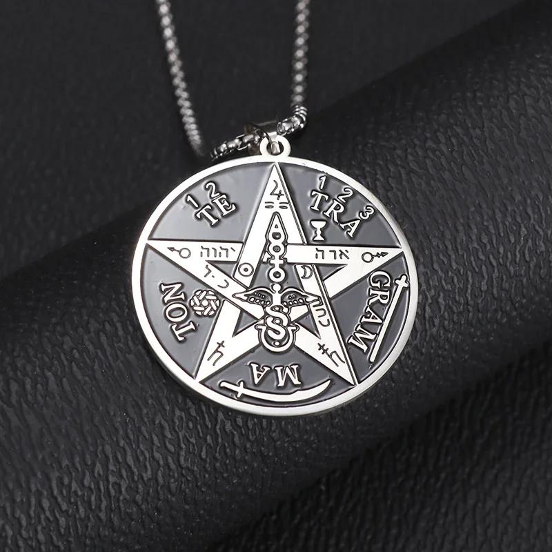 Ancient Egyptian Animal Totem Ankh Cross Pendant Necklace for Men Women Fashion Charm Lucky Riding Jewelry