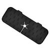 Sink Faucet Mat Silicone Reusable Faucet Water Catcher Mat Sink Draining Pad for Kitchen Bathroom Black