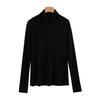  spring new slim-fit inner silk base simple solid color turtleneck t-shirt fashionable casual versatile top