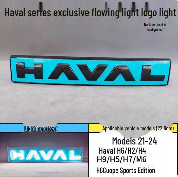 LED Flowing Daytime Running Lights for Haval F7/M6/H6/F4/H2/H9 First Love Car Logo Modification