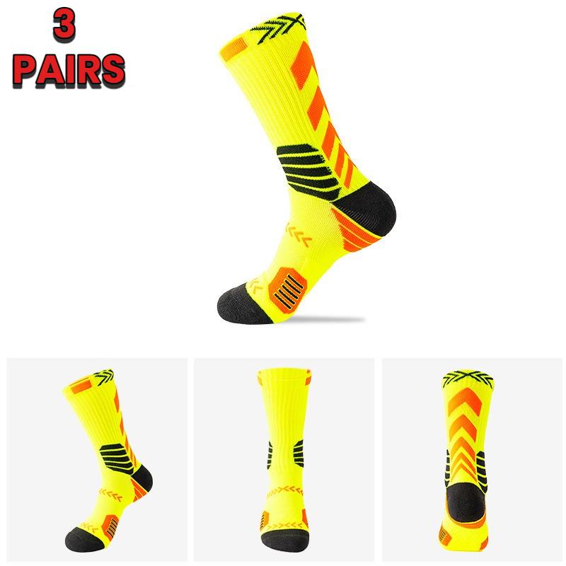 3 Paar Outdoor-Sportsocken für Damen und Herren, geeignet für Fitness, Wandern, Basketball, Fußball, Radfahren und Laufen