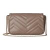 Gucci GG Marmont Quilted Leather On Chain Taupe Chain Crossbody Clutch Bag for Women Daily Commute Evening Party  476433-DTDHD-1523