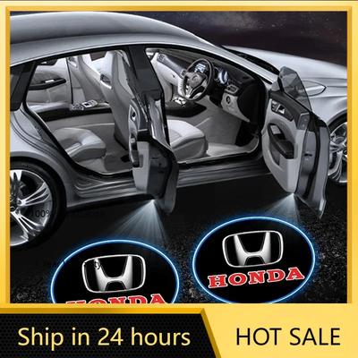 For Honda New Led Car Door Light Laser Projector HD Welcome Lamps Car Accessories For Honda Civci CRV Accord Mugen Prelude FIT C