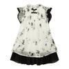 Vestido Estilo Chinês Novo com Lavagem de Tinta para Meninas Zuo Xi