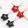 Playful PU Leather Keychain Soft Lightweight Bag Hanging Decoration Multi Use Accessory For Keys Bags Gifts