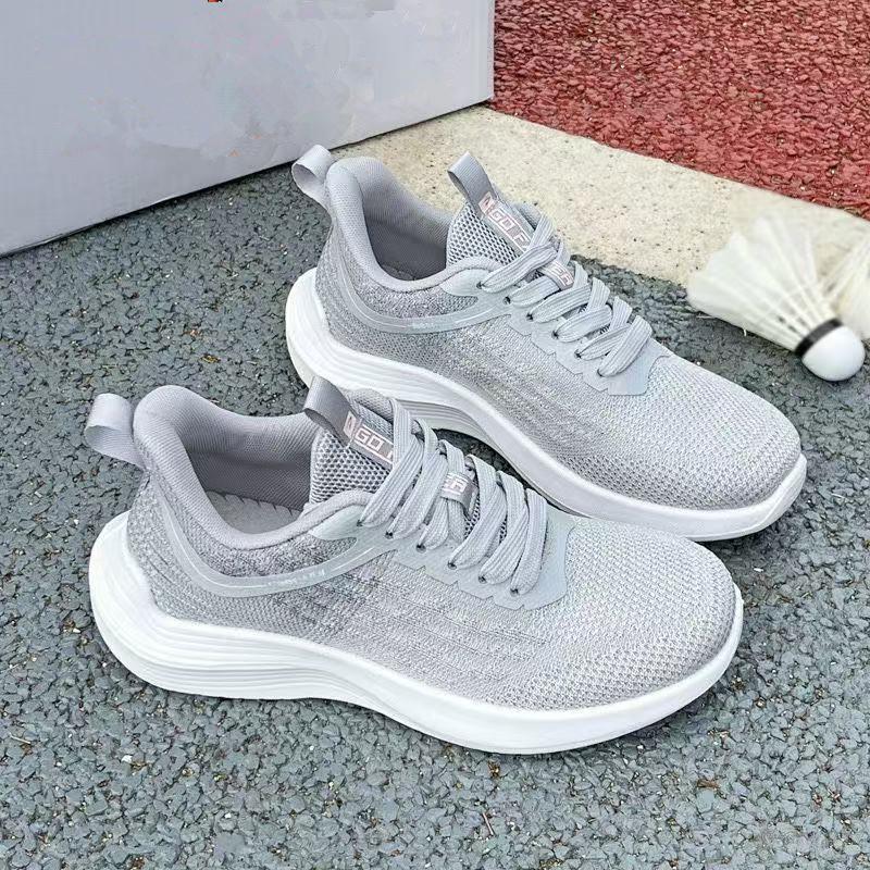 

Summer fly-woven women s shoes soft-soled breathable mesh versatile trendy shoes travel shoes running sports shoes 40