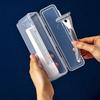 1Pcs Shaver Storage Box Transparent Razor Blades Brushes Plastic Case Portable Organizing Container Travel Accessories Travel