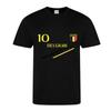 Black Kids Football Jersey - Belgium Style – Breathable 100% Polyester – - - Black